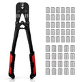 Sanuke Wire Rope Crimping Tool Kit, 3/64"-1/8" Steel Cable Swaging Tool