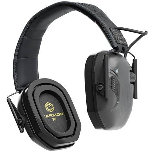 EARMOR M300T Electronic Hearing Protection with Bluetooth 5.4 – NRR 22dB Noise Reduction Shooting Ear Muffs - color: Black (Bluetooth)