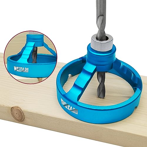 Drill Press Guide Jig,6/7/8/9/10mm Drill Bushings Vertical Hole Woodworking for Electric Power Hand Drill (Blue) - color: Blue