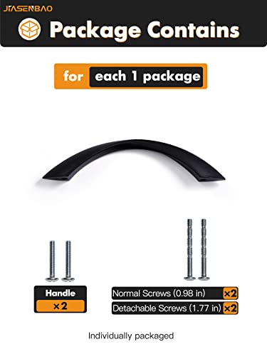 Black Cabinet Pulls 3-3/4 Inch Arch Twisted Matte Black Handles Drawer Kitchen Cupboard Bathroom Dresser Cabinet Hardware Zinc Alloy 10 Pack - color: Black, size: 3.75 inch Hole Centers