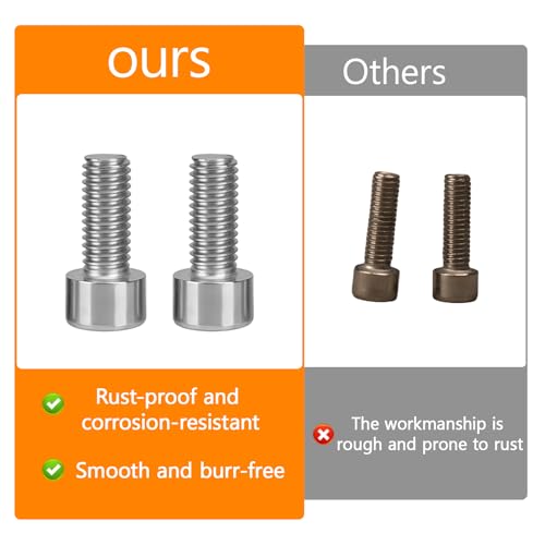 30 Pcs M8 x 16mm Stainless Steel Allen Socket Head Cap Screws, Full Thread Metric Fasteners, Bright Finish for Automotive & Machinery Use - size: M8x16mm-30Pcs
