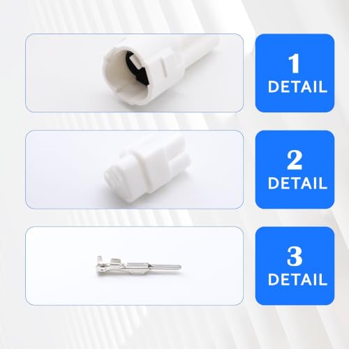 2 PACK 3Pin Motorcycle Connector Kit - style: 2 PACK 3Pin