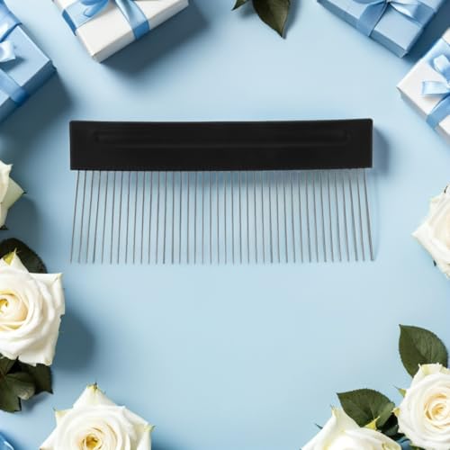 TEHAUX Stainless Steel Texture Comb - DIY Wall Scraper Tool - Paint Graining Comb For Plaster Art And Home Decoration - Pattern Maker For Textured Paint