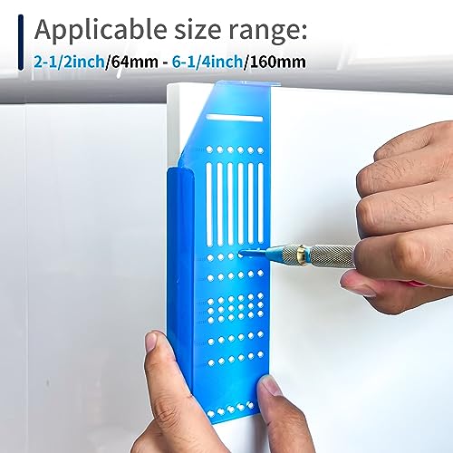 King&Charles Multi Cabinet Hardware Template&Center Punch/Handle Knob Pull - size: Multiple Align Sizes