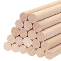 ALBO 1/2" x 6" Wooden Dowel Rods Set - 50 Pack Birch Natural Thin Hardwood Craft Rods Small Crafts Toys Doll Furniture Professional Smooth Bulk Material Handicrafts Miniatures DIY - size: 1/2" x 6" 50 Pcs