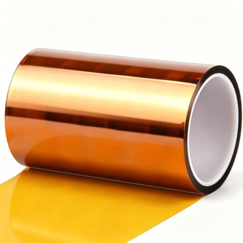 BOMEI PACK Polyimide Tape, 6in x 66ft Heat Resistant Tape for Soldering - size: 6inch x 20m/66ft