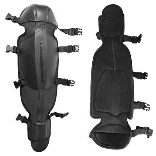 Adjustable Trimmer Gaiters Mowing Shin Guards Gardening Knee Pads Chainsaw Shin Guards Weed Eating Leg Protectors (Long) - style: Long