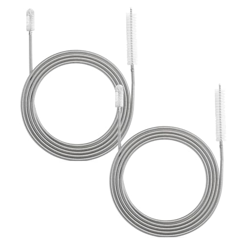 2 Pack 86 Inch Long Flexible Drain Brush, Sunroof Drain Cleaning Tool for Ice Maker, Refrigerator & AC Drain Line - size: 86 IN