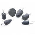 6PCS Abrasive Grinding Wheel Bits for Rotary Tools, 1/4 Inch Shank Abrasive Wheels Set for Drill & Die Grinder, Includes 3 Shapes - Aluminum Oxide 80 Grit - size: 6PCS