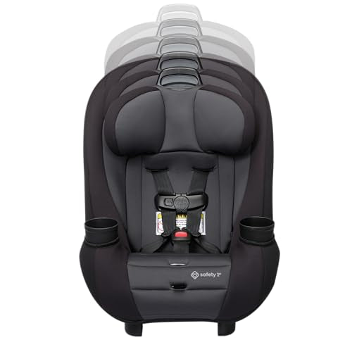 Safety 1st Ellaris 3-in-1 Convertible Car Seat, Slim Fit Design, Rear & Forward-Facing, 5-Position Headrest, Travel-Friendly with Machine-Washable Seat Pad, Smokey Haze - color: Smokey Haze