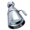 Angle Simple Shower Head High Pressure, Brass Shower Sprayer G 1/2, Chrome - color: Chrome
