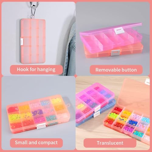 Opret Bead Organizer 15 Grids 4 Pack for Crafts - color: 4 pcs, multicolors 1