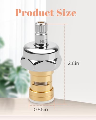 21-308L 21-309L Cold and Hot Valve Repair Kit Fit for Krowne Royal Series Faucet/Pre-Rinse Units, 1/4 Turn Ceramic Cartridge without Handle,1 Pair