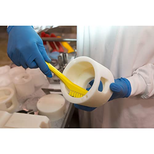 Vikan - 44016 Detail Brush, Multifunctional, Slip-Resistant Cleaning Tool, Extra Stiff Polypropylene & Polyester Bristle, 8 Inch, Yellow - color: Yellow
