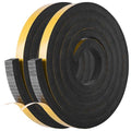 Kikerike Self Adhesive Foam Tape Weatherstrip 1in x 1in x 13Ft High Density Foam Insulation Strips Seal Weather Stripping with Strong Adhesive for Door and Window Sound Isolation Soundproofing - size: 1in x 1in x 13Ft