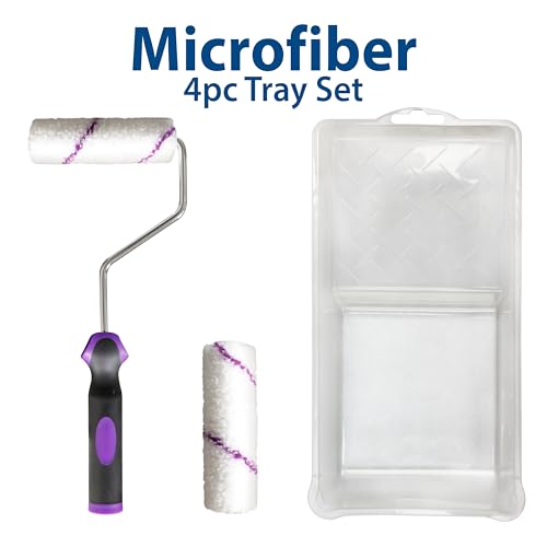 Premier, 44361, 4-Piece 4" Microfiber Mini Paint Roller Kit