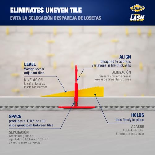 QEP LASH Tile Leveling System, Part B, Wedges (300 Pack)