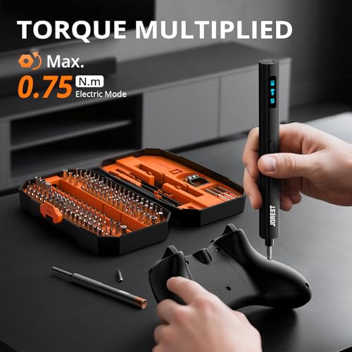 JOREST 155 in 1 Mini Electric Screwdriver, Precision Power Screwdriver Set - style: 155 in 1 Electric
