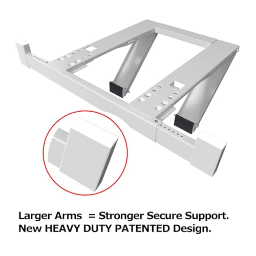 No-Drill Window AC Support Bracket - Holds Up to 200 lbs - Heavy Duty Air Conditioner Support - Easy Install for Apartment Windows - Alpine Hardware - size: DRILL-LESS