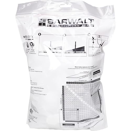 BARWALT PLS Max Tile Leveling System, 1/16 Inch Spacer Base - size: 200 x 1/16 Inch Spacer