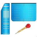 King&Charles Multi Cabinet Hardware Template&Center Punch/Handle Knob Pull - size: Multiple Align Sizes