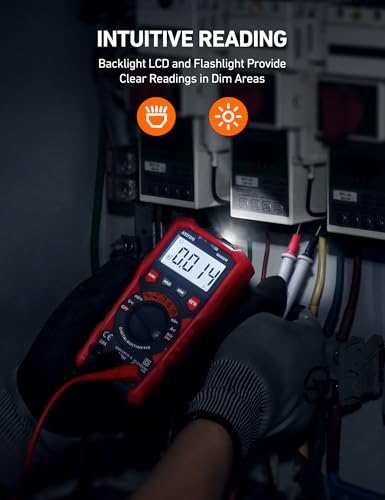 AstroAI Digital Multimeter, TRMS 4000 Counts, Auto-Ranging, Battery Test | 1.5V/9V/12V Battery Testing, Auto & Home Diagnostics, NCV Detection, Capacitance Measurement, CAT III 600V - style: Auto-Ranging