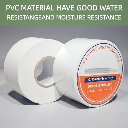 Pipe Wrap Tape 2" x 33Yard -10 Mil Thick,PVC Corrosion Protection - size: 2 Pack