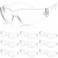 10 Pack Safety Glasses for Men Women, ANSI Z87.1 Certified - color: Clear