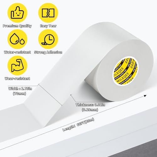 Cloth Duct Window Seal Strip Tape,White,2.75inch x 66FT - color: White, size: 2.75inch x 66FT