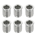 MECCANIXITY 6Pcs Threaded Inserts Nuts, M8x17mm Hex Socket Drive Nut Inserts for Wood - 304 Stainless Steel Screws Furniture Screw in Nuts Bolt Fastener Connector Wood - size: M8x17mm