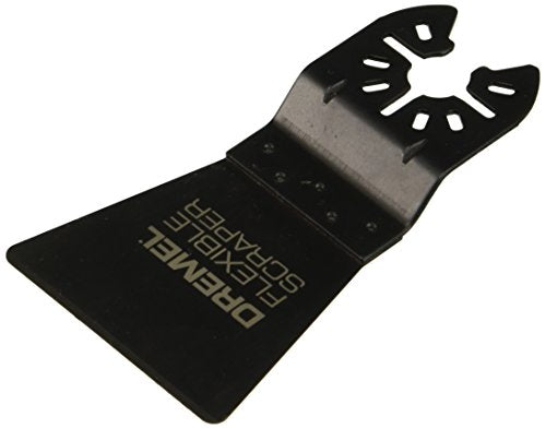Dremel MM610 Oscillating Tool Flexible Scraper Blade, Ideal for Removal of Soft Materials - Universal Quick-Fit Interface Fits Bosch, Milwaukee, Makita, and Rockwell, Black - style: Flexible Blade