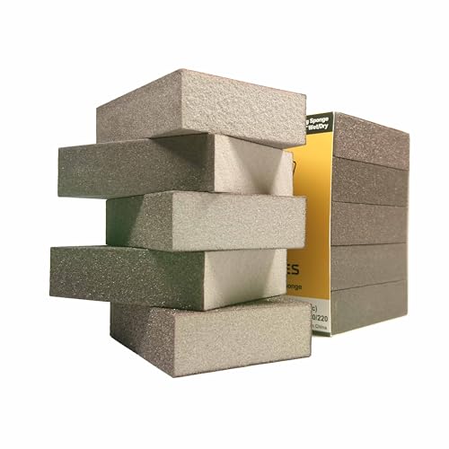 Huron Premium Precision Professional Sanding Sponge Assortment Pack 2 Each 5 Grits 60 to 220 (10 pc) - style: sponge