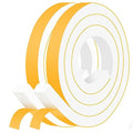 Strong Adhesive White WeatherStripping 1x3/4in, Block Drafts, Noise - color: White, size: 1 In x 3/4 In x 13Ft