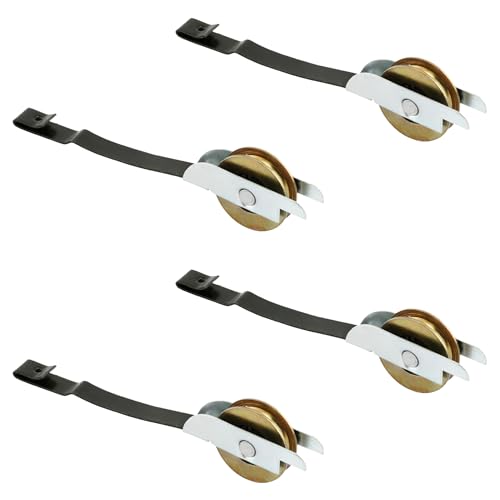 4 Pack Sliding Screen Door Tension Spring Fits for Columbia and Uni-Fit Doors, Replaces B 649 and B 704 Used on Both Top and Bottom, 1" Concaved Steel Ball Bearing