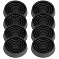 Furniture Coasters, 1.5X1.5 Rubber Caster Cups Non Slip Furniture Pads - color: Black, size: 1.5” 8pcs - new