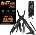 Gerber Dime 12-in-1 Mini Multitool Pliers, Pocket Knife,Bottle Opener,Black - color: Black, size: Single