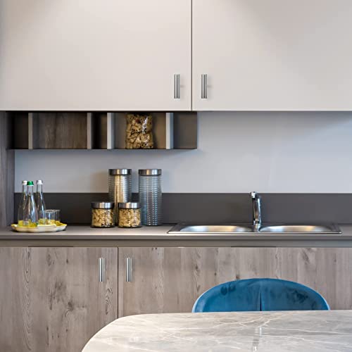 1 Pack Brushed Nickel T Bar Cabinet Knobs 2in Dresser Knobs Single Hole | Brushed Nickel Finish, Solid Metal, Easy Install, Screws Included, Hardware, Kitchen, Bathroom, Drawers, Cabinets - color: Brushed Nickel, size: 1 Pack, style: Round