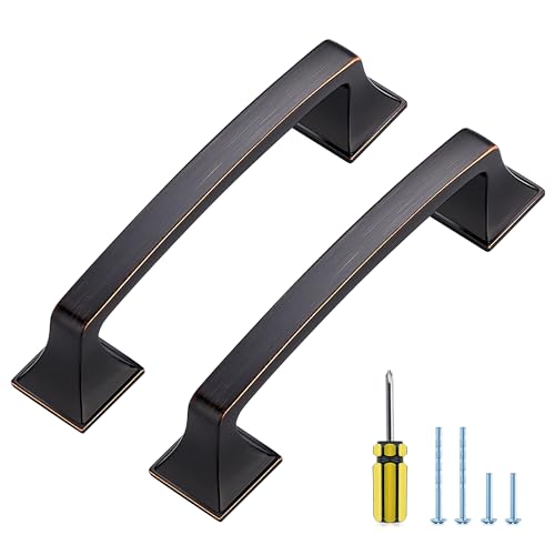 30 Pack Kitchen Cabinet Handles 3-3/4 Inch Oil Rubbed Bronze Cabinet Pulls - color: Oil Rubbed Bronze, size: 3-3/4 Inch Hole Centers