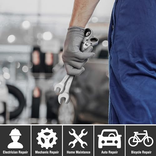 DURATECH 1/2" Flex-Head Ratcheting Combination Wrench - style: 1/2"