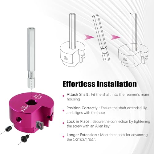 PVC Pipe Reamer Kit 1 PCS 1-1/2"(PPR150) for SCH 40 PVC CPVC ABS - size: 1-1/2 Inch