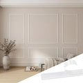 Pangda 3set Peel and Stick Wall Molding Kit 3D Premade, 23x56in+48x56in - size: 23x56in+48x56in