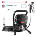 VEVOR Stand Airless Paint Sprayer, 650W High Efficiency Airless Sprayer, 3000PSI Electric Paint Sprayer Machine Extension Rod and Cleaning Kits for Interior and Exterior Furniture/Fence/Home/House - size: 650 W