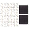 48Pcs Watercolor Half Pans Empty with Magnetic Stripe,Plastic Palette Tins - color: 48 Half Pans