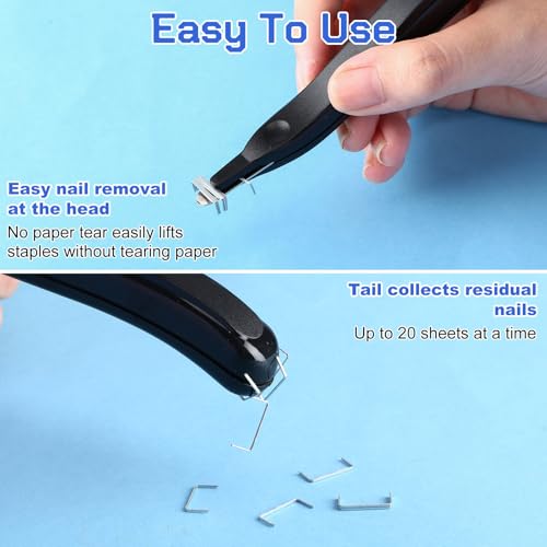 Crtiin 24 Pcs Magnetic Staple Remover Puller Bulk,Macarons Color - color: Macarons Color