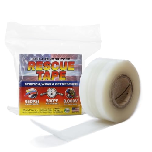 Bond It Rescue Tape, Self-Fusing Silicone Repair Tape, 1 in x 12 ft, Clear - color: Clear, size: 1" x 12' x 20mil