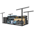 FLEXIMOUNTS 3x6 Overhead Garage Ceiling Storage Rack Adjustable, Hammertone - color: Hammertone, size: 3x6 ft
