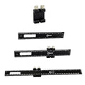 3PCS Black Metal Woodworking Ruler, Adjustable 6/8/12 Inch Precision Pocket Slide Ruler,Inch and Metric Measuring Ruler for Woodworker (Black) - color: Black