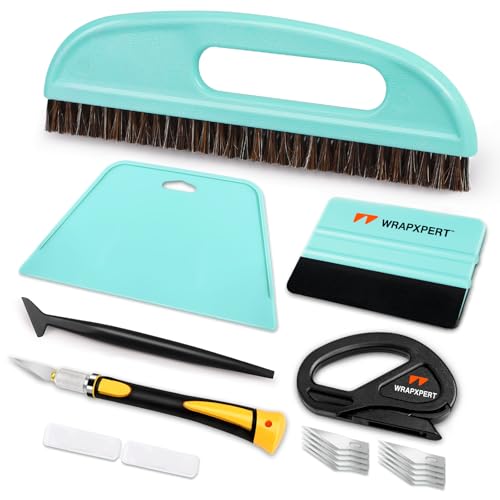 WRAPXPERT Wallpaper Smoothing Tool,Wallpaper Tools Included Felt Squeegee,Craft Knife,Wallpaper Brush,Wallpaper Scraper Tool for Peel and Stick Wallpaper,Window Tint Film,Wallpaper Adhesive - color: 03 Pro Kit