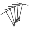 T - Handle Metric Socket Wrench Set 6- Point (15mm,16mm,17mm, 18mm,19mm) Cr-V Steel Lug Wrench Hex Socket for Motorcycle Car Bicycle Repair (5 Pack) - size: 5Pack