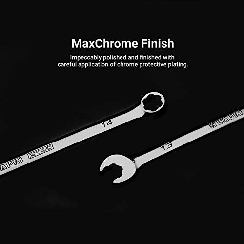 Capri Tools 1/2 in. WaveDrive Pro Combination Wrench for Regular and Rounded Bolts - size: 1/2"